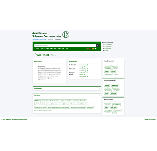 Dictionnaire commercial